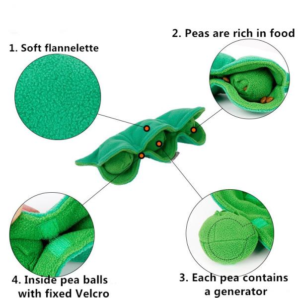 Pea Dog Sniffing Plush Toy Expends Energy Grinding Teeth Ball Hiding