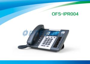 Wholesale 2x 10 / 100 / 1000Mbps 6 Lines WIFI SIP Phone , 3 Way Conference Call Phone from china suppliers