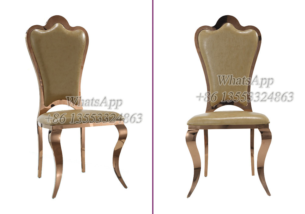 Leather Event Chairs With Gold Color For Wedding Party (YS-60)