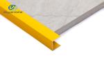 2.4m Length Aluminium Channel Profiles Electrophoresis Treatment Gold Color For