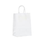 Custom Color Accepted Luxury White Gift Shopping Jewelry Package Kraft Paper Bag