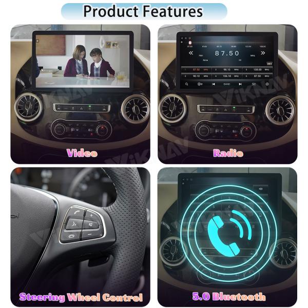 Viknav 13 Inch Android Car Radio For Benz Vito 2015-2021 (128GB Car Radio+Digital Instrument Cluster+Mouse）