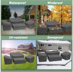 Outdoors Heavy Duty Waterproof Anti-UV Extra Large Patio Furniture/Sectional