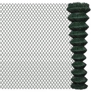 Wholesale 2×25m Black Galvanized Chain Link Fence PVC Coated OEM / ODM Available from china suppliers
