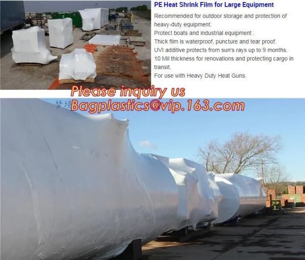 Heavy-Duty POF Boat Shrink Wrap Film, Central Fold Film, Colored Printed