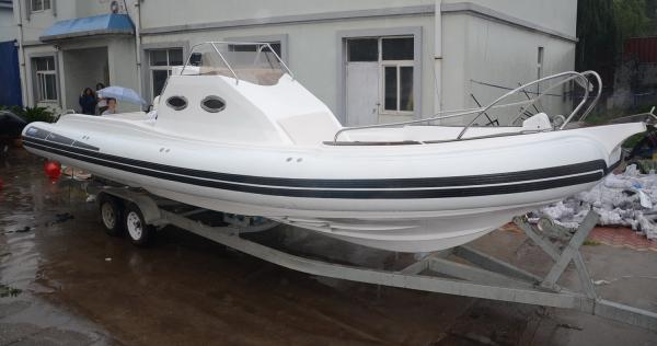 Long 9.6m Semi - Rigid Inflatable Yacht Tenders Motorized Inflatable Boats