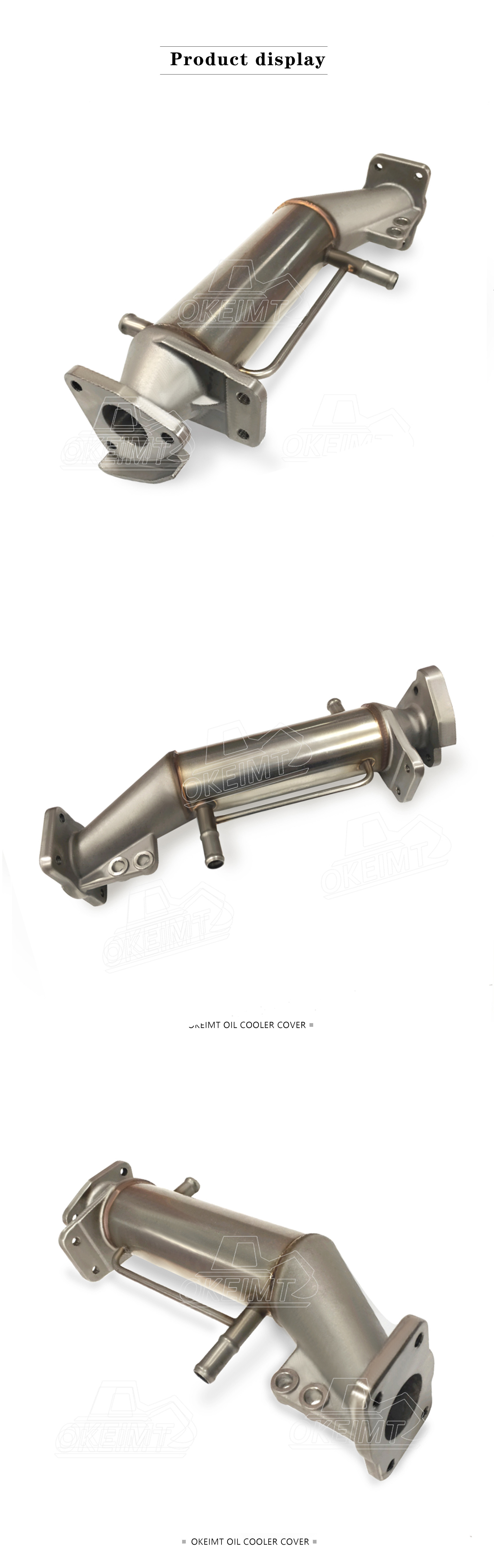 OKEIMT SK460-8 SK480-8 EGR Valve Cooler VH25601E0030 Hino P11C