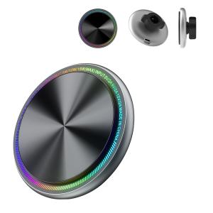 Wholesale Magnetic Wireless Charging Car Phone Holder With Running Light And Customizable Logo from china suppliers