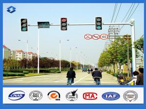 Wholesale 8 Sides 1 Arm Hot dip Galvanized street sign pole , AWS D 1.1 Welding Standard traffic sign posts from china suppliers
