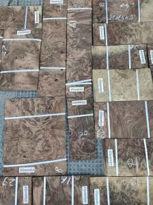 Wholesale 12% Moisture Black Walnut Burl Wood 0.50mm Thickness from china suppliers
