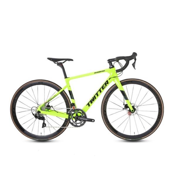 Twitter STEALTHpro Carbon Fiber Road Bike Sram RIVAL 22 Speed Disc Brake Alloy