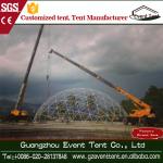 Steel Frame Transparent PVC Geodesic Dome Tent , Diameter 6m-12m
