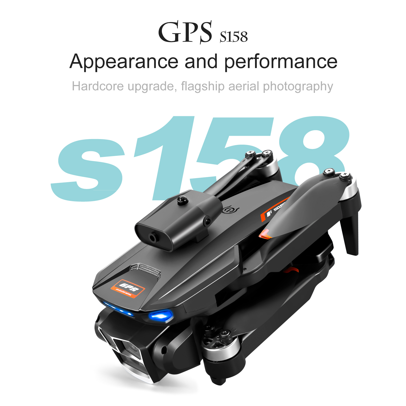 Maximum Flight Time S158 Mini Drone Foldable Quadcopter RC Dron with Obstacle Avoidance and Optical Flow Positioning