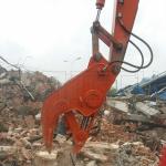 Excavator Hydraulic Pulverizer, Demolition Shear Rock Crusher for Stone, Wood