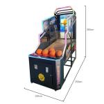 110V Indoor Basketball Arcade Machine Games 3D Animation Picture