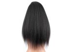 Resilient Thick Virgin Remy Human Lace Front Wigs 18" Kinky Straight Comb Easily