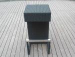 Contemporary Resin Wicker Bar Set