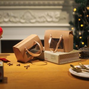 Wholesale Custom Window Hand Box Recyclable Folding Paper Gift Box from china suppliers