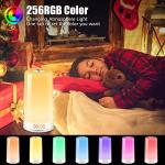 Sounds Adjustable 256RGB Color Silentnight Sunrise Sunset Alarm Clock Touch
