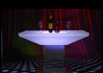 Glowing Illuminated Bar Tables 15 Colors Metal Stand 12 Months Warranty