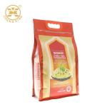 Flat Bottom 2.5kg 4.5kg Heavy Duty Nylon Plastic Bags For Rice Packaging