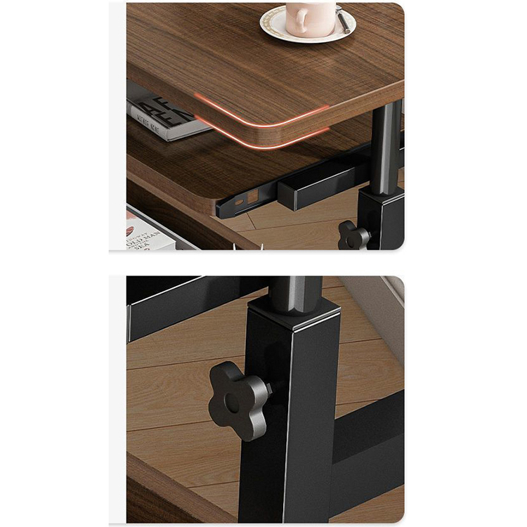 Convenient Height Adjustable Custom Mechanical Sit Standing Desk for Office and Home