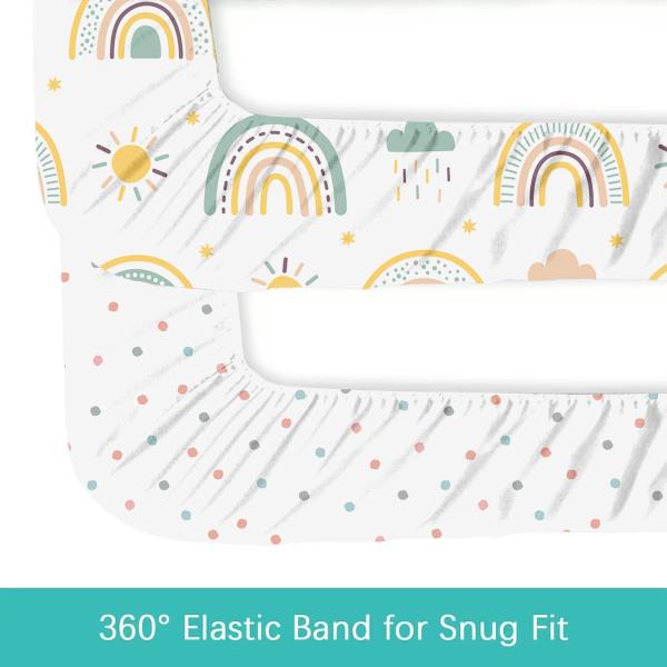 Non Irritating Cradle Fitted Sheet Soft Easy To Carry Skin Friendly Material