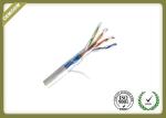 23AWG Network Fiber Cable For Communication , FTP Cat6 Ethernet Cable