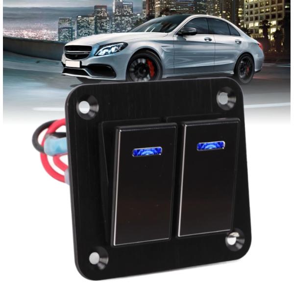 Toggle Switch Panel, Rocker Switch Panel Waterproof Universal UTV Boat Small Round Rocker Switch