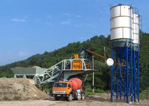 Wholesale Mobile Ready Mix Portable Concrete Mixer Batching Plants Fully Automatic Control from china suppliers