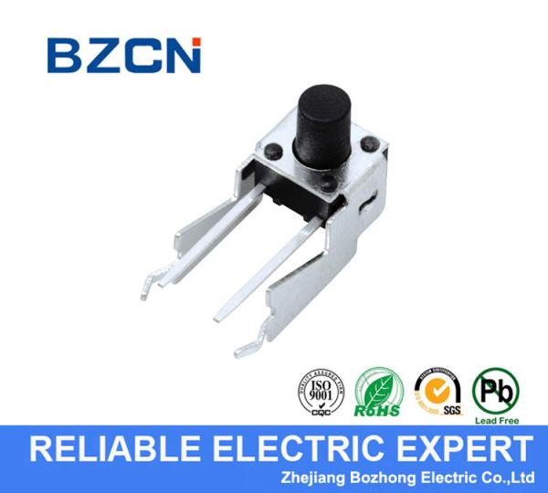 4 Pins Right Angle Tactile Switch Through Hole Bracket Type Insulation Heat