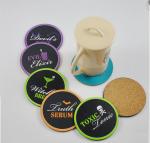 Hot Wholesale Square Shape cork coaster Customized size and printed logo for