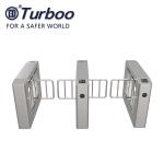 Access Control System Pedestrian Barrier Gate , Stainless Steel Swing Gate