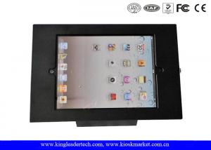 Wholesale Desktop Black 9.7Inch Ipad Kiosk Enclosure With Security Lock For Anti-Theft from china suppliers
