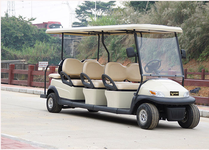 Street Legal 8 Seater Golf Cart 3.7kw KDS Motor For Airport Passenger