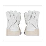 Rubberized Cuff Leather Safety Gloves