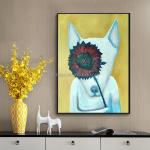 OEM ODM Abstract Animal Oil Painting On Canvas Wall Art Decor Modern Textured