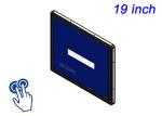 19-Inch Touch Embedded Monitor for Surveillance Systems, Logistics Operations,