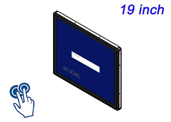 19-Inch Touch Embedded Monitor for Surveillance Systems, Logistics Operations,
