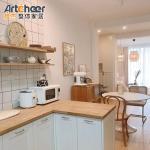 E0 Modular Kitchen Cabinets 2022 Solid Wooden Top Trends with Stainless Steel