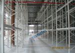 Double Deep Pallet Racking Metal Rack Storage Four Rows Connected Together