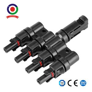 Wholesale Male And Female Solar Panel Cable PV004-T4 Mc4 Connector 4 In 1 from china suppliers