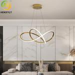 Stainless Steel Clover Art Chandelier Nordic Modern LED Pendant