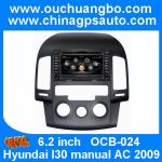 Ouchuangbo S100 Platform Car GPS Stereo Radio for Hyundai I30 manual AC 2009