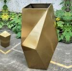 Stainless steel flower planter box outside use