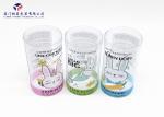 Easily Assembled Plastic Cylinder Box , 0.25MM Plastic Gift Packaging
