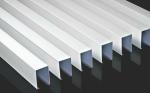 Vertical Metal Hanging Baffles Sound Absorption Exhibition Hall Supply