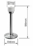 Door Mounted Commercial Magnetic Door Stop Stainless Steel Lighthouse Type
