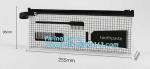 costomize slider Zip lockk pvc travel cosmetic bag, slider zipper bag with