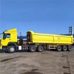 CIMC 3 Axles 60 Ton Hydraulic Dumper Semi Truck Transport Sand Stone Cargo